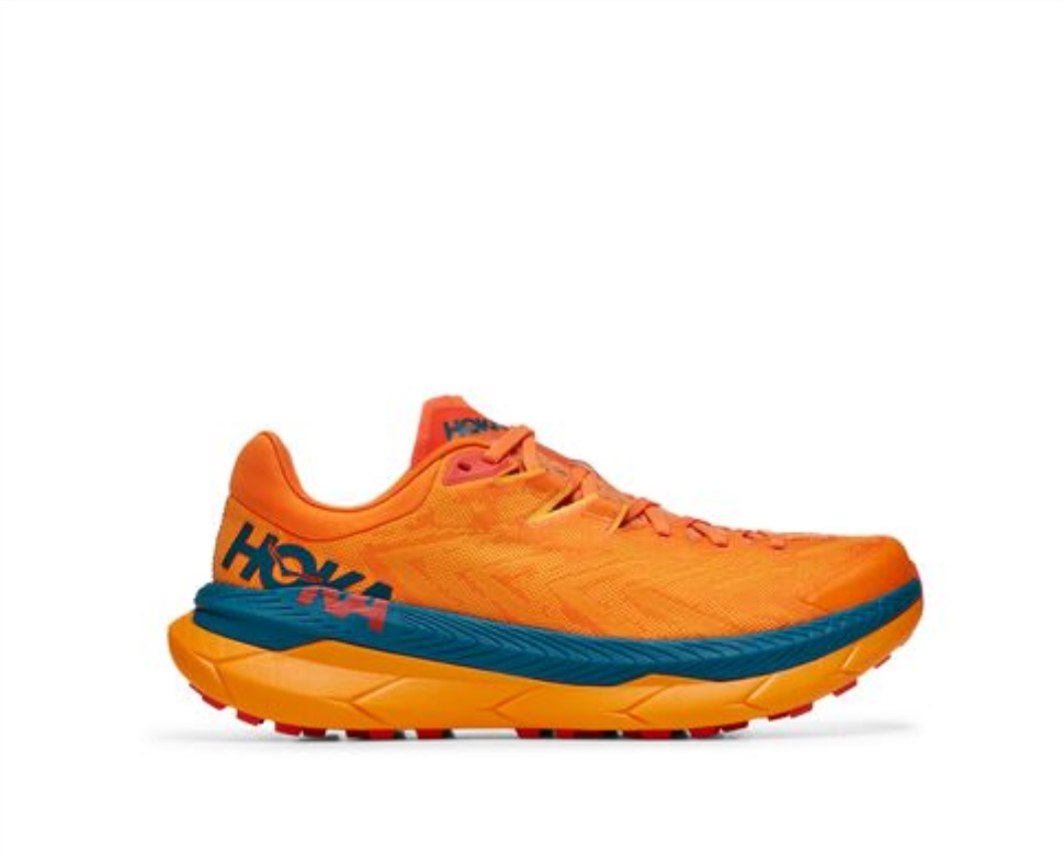 Hoka Tecton X Kaki Orange Jaune éclatant