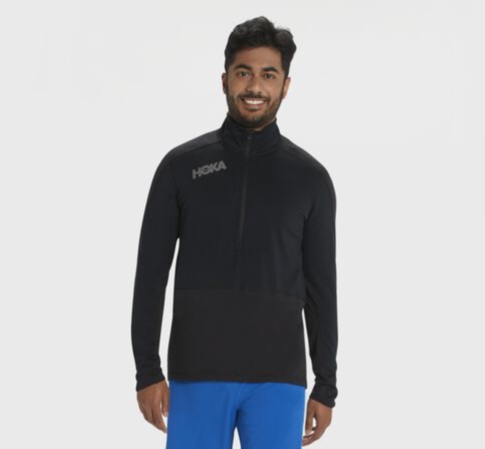Couche Intermédiaire Hoka 1 2 Zip Noir