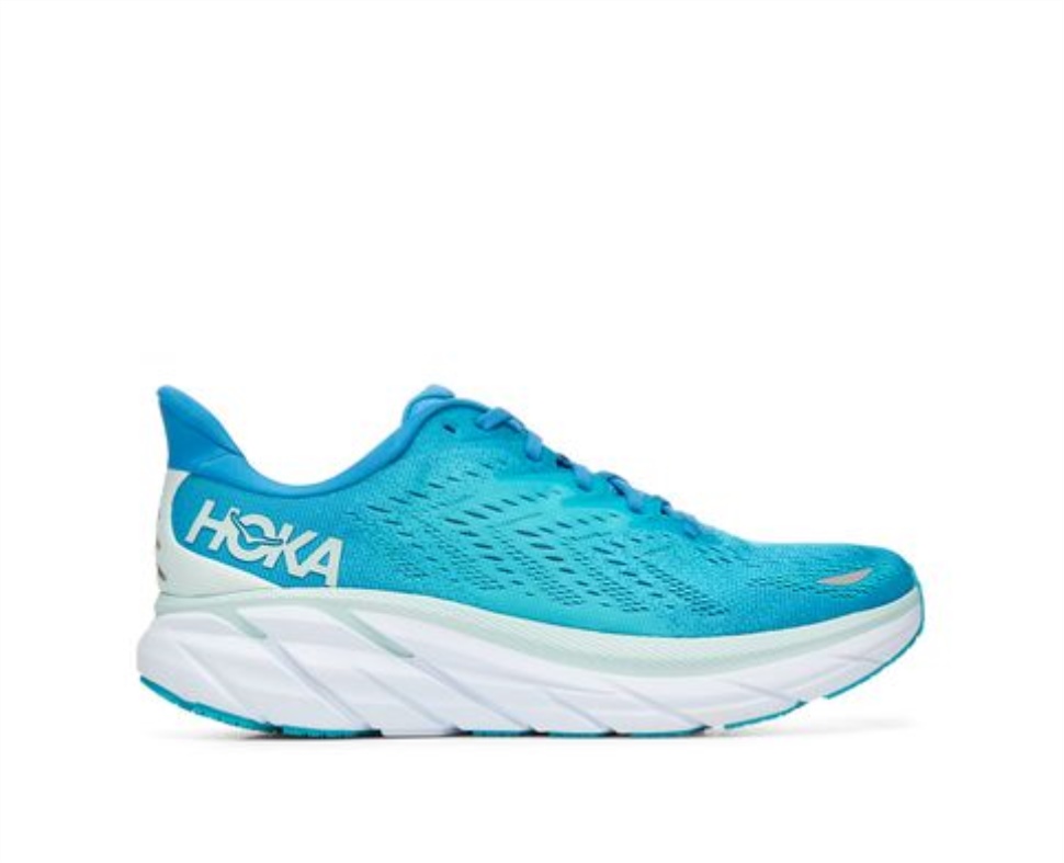 Clifton 8 Hoka Ibiza Bleu Plongée Bleu