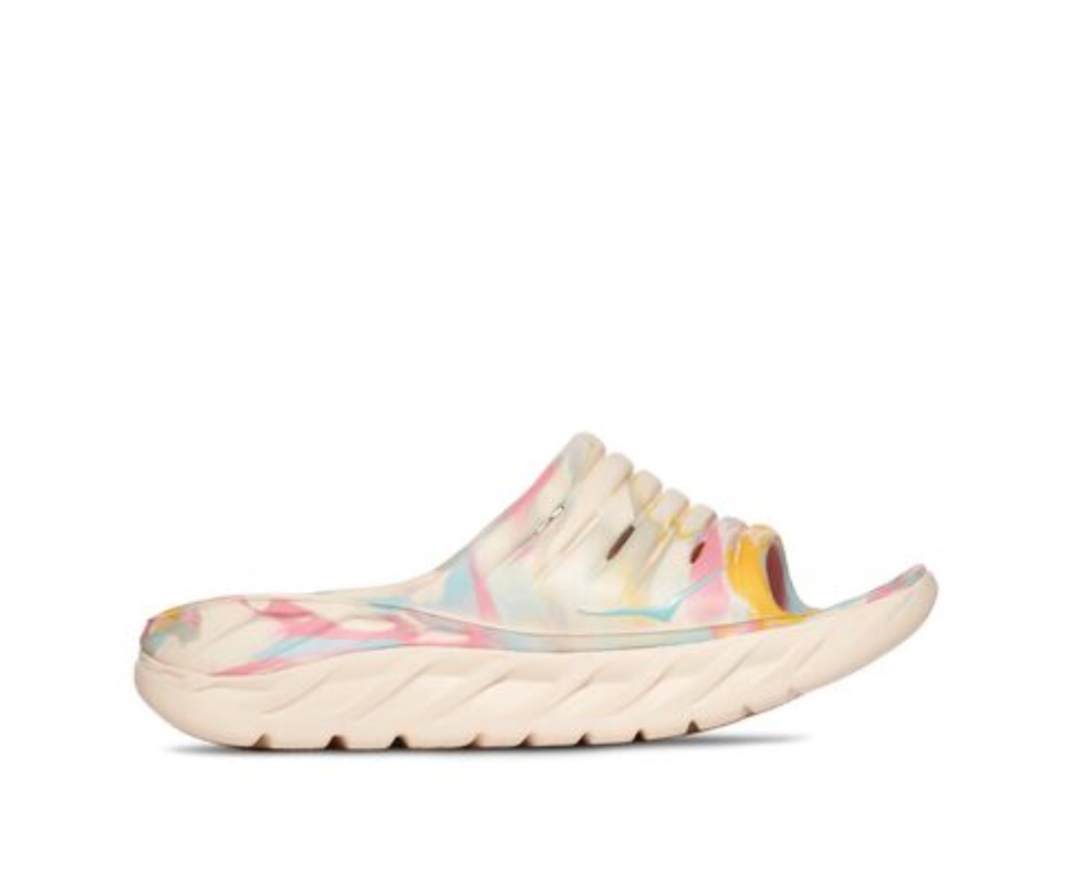 Hoka Hoka X Mouvement Des Personnes Libres Ora Slide Luna Marbré