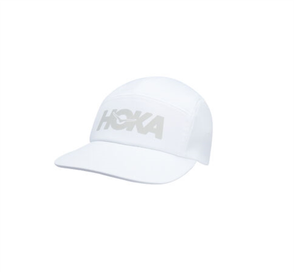 Chapeau Performance Hoka White Cool Grey
