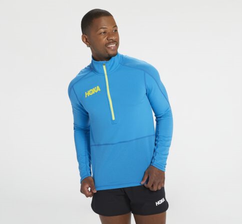1 2 Zip Midlayer Crochet Diva Bleu
