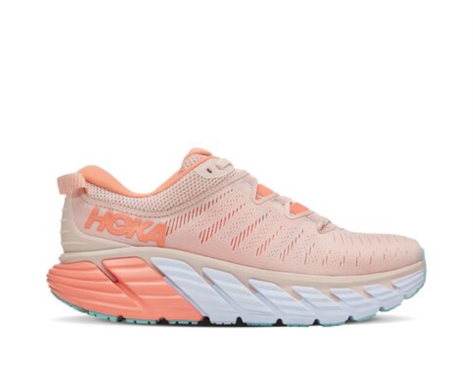 Hoka Gaviota 3 Argent Pivoine Cantaloup
