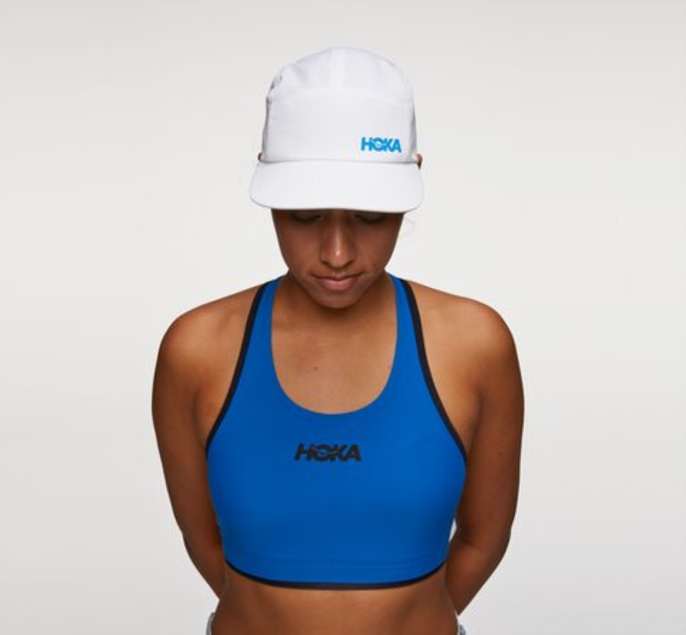Chapeau De Performance Hoka Blanc Diva Bleu